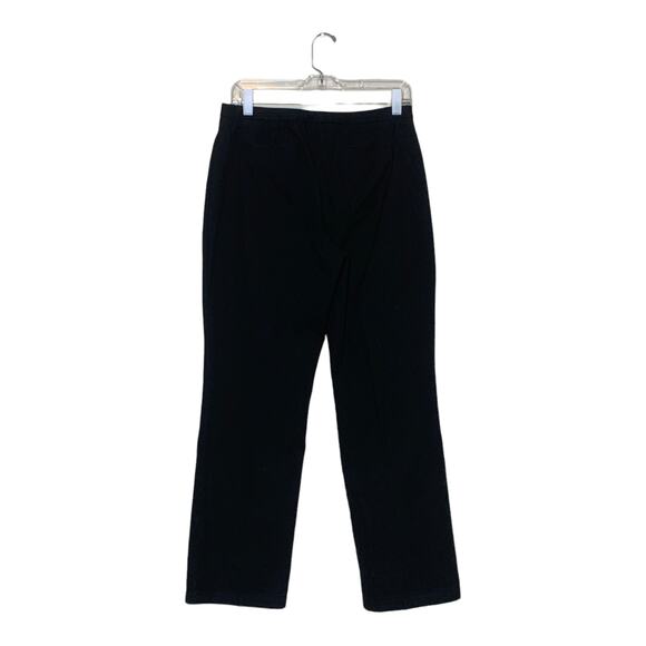Chico's black straight legs flat front stretch pants size 1 - Medium - Picture 4 of 8